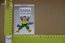 Alter Aufkleber HiFi Audio Tuning Tape TV AutoRadio Car Kopfhörer SABA (TVGB)