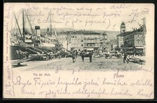 Ansichtskarte Fiume, Via del