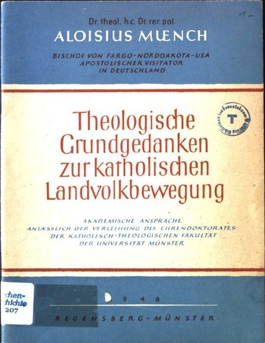Theologische grundgedanken zur - theologische,