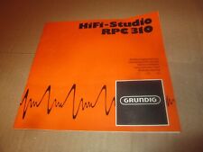 Originalanleitung Grundig RPC 310 Musikanlage Radio Tape-Deck Plattenspieler