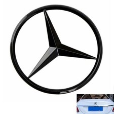 Für Mercedes Benz C Klasse W205 Stern Heck Hinten Emblem Schwarz Glanz 14-18