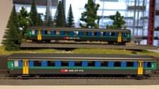 Piko 96797AC SBB Personenwagen-Set EW I 1.Kl."Papagei" 2-teilig Ep.5 #NEU in OVP