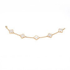 VAN CLEEF ARPELS ALHAMBRA ARMBAND 750/18KT GOLD 12,05G 19CM FULLSET