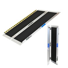 Rollstuhlrampe Schwellenrampe rutschfest 122 cm 270 kg klappbar Alu Auffahrrampe