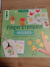 Fingerstempeln bastelblock - fingerstempeln.,