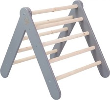 MEOWBABY Kletterdreieck Spielgerät Kinder Indoor Klettergerüst Baby Dreieck Grau