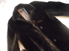 damenmantel, plüsch, braun, 36, vintage, marke ambiente