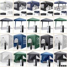 Pavillon Faltpavillon 2x2m/3x3m/3x4m/3x6m/3x9m Pop Up Partyzelt UV-Schutz 50+ DE