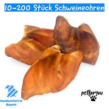 Schweineohren für Hunde | 10 - 200 Stück | Hundefutter | Hundesnack | Kauartikel