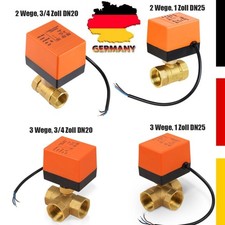 2-3 Wege Ventil Zonenventil Elektrisch Kugelventil 1" 3/4" Motorkugelhahn 230 V