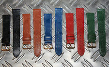 Leder Uhrenarmband Eidechs Prägung 16 18 20mm Lederuhrenarmband Damen & Herren