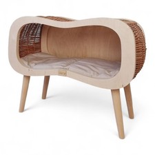 Infinity Weiden-Katzenbett, Haus, Katzenunterschlupf, 64x31x48 cm