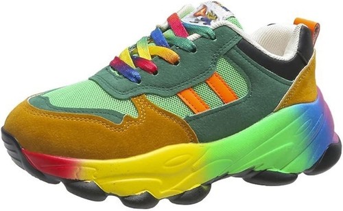 Damenschuh regenbogenfarbig - damenschuh,