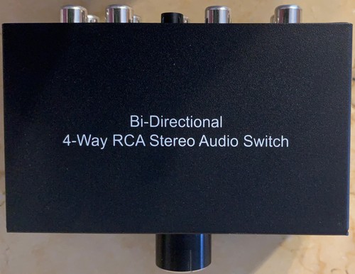 Cinch audioswitch - l/r,