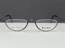 Eschenbach Brille Titan Damen Herren rot rund oval Brendel 8644 Halbbrille Lese