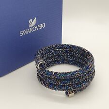 Swarovski Crystaldust Armreif Armband Dreifach Triple Blau Blue Größe S 5294928