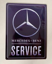Mercedes Benz SERVICE - hochwertig geprägtes Schild Blechschild 40 x 30 cm - NEU
