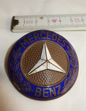 VORKRIEG OLDTIMER EMBLEM PLAKETTE SCHILD KUPFER EMAILLIERT NR 115 MERCEDES BENZ