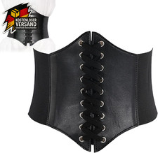Schwarzer Korsettgürtel Damen