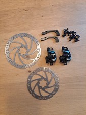 Tektro Mira MD-C400 Scheibenbremsen inkl. Adapter und 160 + 180 mm Scheibe NEU