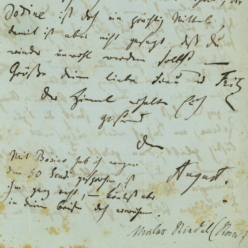 Autograph august riedel maler - august,