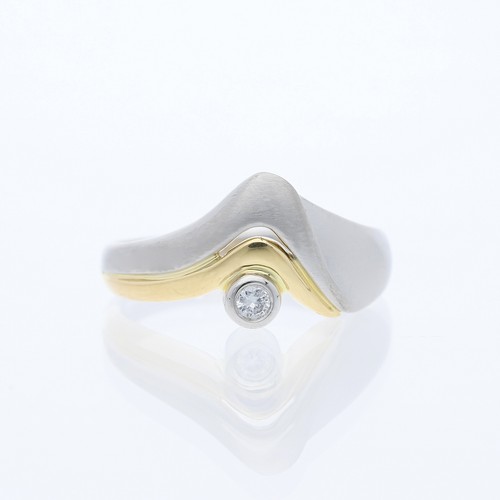 Brillant ring 950 platin 750 - platin,