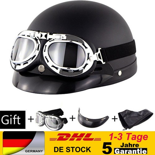 Helm halbschale visier brille - helm,