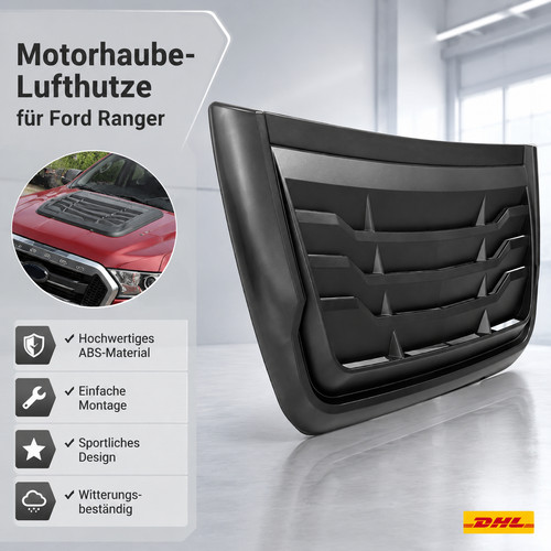 Mattschwarz lüfthutze - mattschwarz,