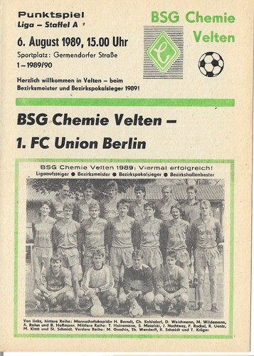 Ddr liga fußballprogramm - ddr,