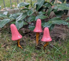 3 Pilze filigran Keramik -