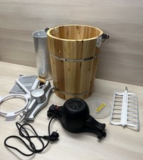 Elite Gourmet Eiscrememaschine – 5,6L, Motor+Handkurbel, Frozen Yogurt, B-Ware