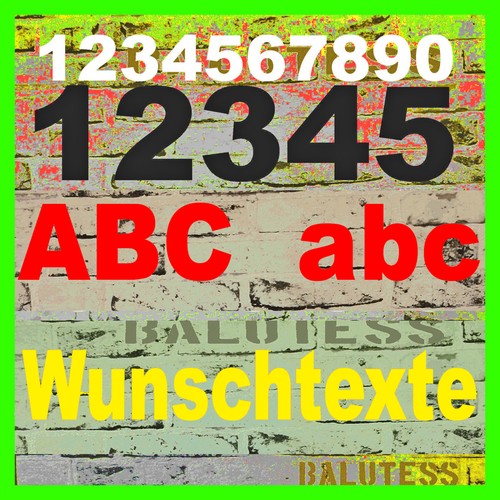 Klebezahlen klebebuchstaben - klebezahlen,