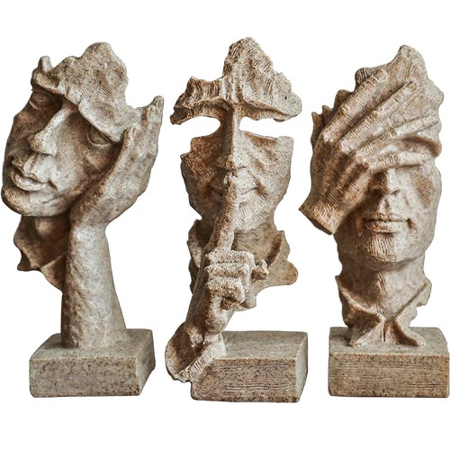 Moderne kunstskulpturen set - moderne,