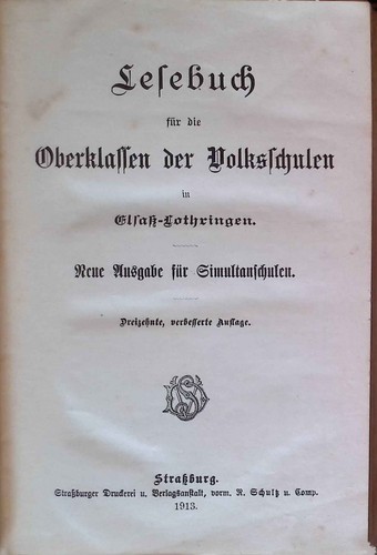 Lesebuch für die oberklassen - lesebuch,