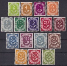 Bund, MiNr. 123-138