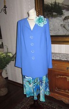 LUXUS*Designer Kostüm-Kombination*Seide**TH BRAUN**HerbstElegance*Gr.46-48