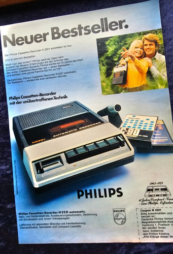 Philips cassetten recorder n - philips, cassetten-