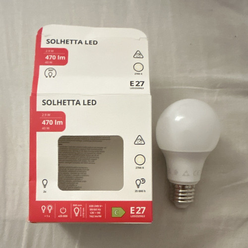 Ikea solhetta led e27 9w - ikea,