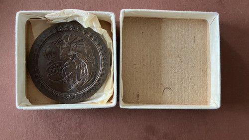 Alte schwere bronze medaille - alte,