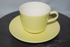 Kaffeetasse 2tlg.  Minden Keramik gelb pastell Melitta