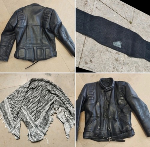 Bikerjacke leder - bikerjacke, *