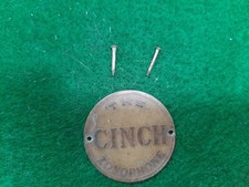 Plakette Grammophon Zonophone THE CINCH. Messing 