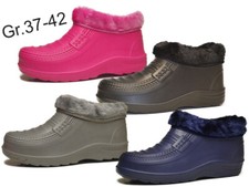 Gummistiefel Gr.37-42 Gummischuhe gefüttert Gartenschuhe Damen Clogs NEU 2734m