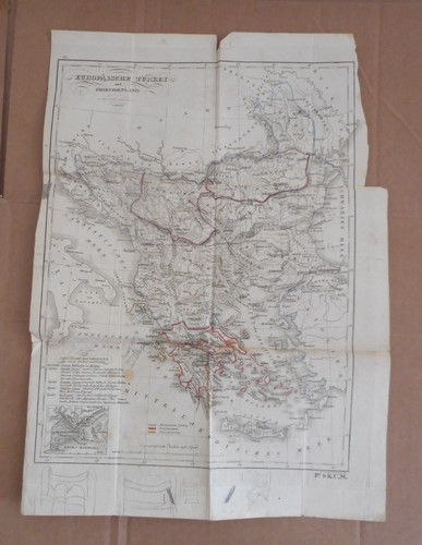 Antike handkol landkarten - handkol.,