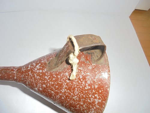 27763 emaille trichter - emaille, braun