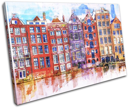 Amsterdam canal colourful - amsterdam,