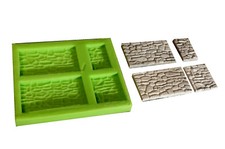 Silikonform für LGB Gartenbahn, Natursteinmauer, Mauer Modelleisenbahn men100852