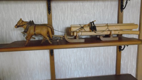 Schlitten pferdegespann - schlitten,