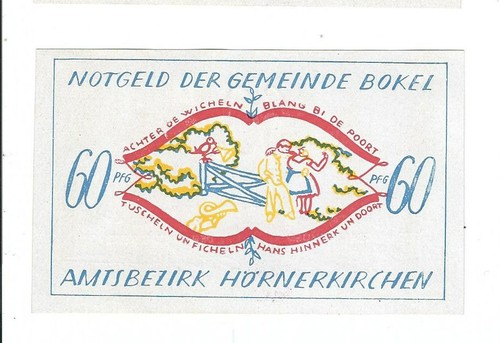 Notgeld bokel gemeinde - -,