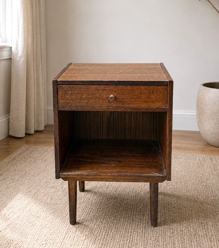 Vintage teak nachtschrank mid - vintage,